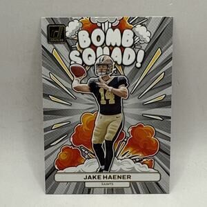 2023 Donruss Jake Haener Bomb Squad RC Rookie NFL Saints #BS-3 (GOLD) Variant